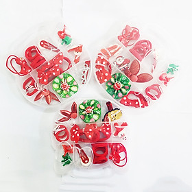 1 Hộp Buộc Tóc Noel Dành Cho Bé Gái