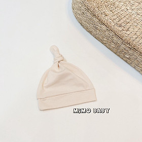 Mũ nón cotton thắt nút đáng yêu cho bé 0-12m Mimo Baby MD25