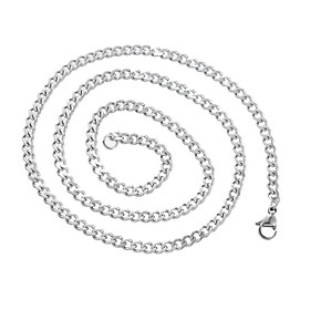 Punk Style Chain Necklace Stainless Steel Necklace For Men Women 50cm