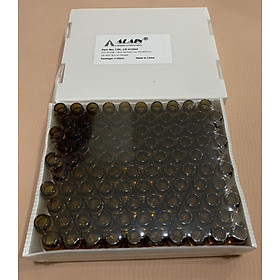Chai thủy tinh 5ml + Nắp vặn nhựa kín đen 15-425, 100 cái hộp, Alain TQ