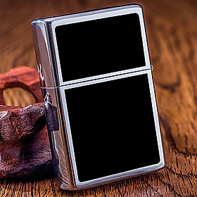 Mua Vỏ Hột Quẹt Bật Lửa Xăng Đá Zorro Z6007 Họa Tiết Sơn Đen Viền Vàng Bạc - Dùng Xăng Bấc Đá Cao Cấp