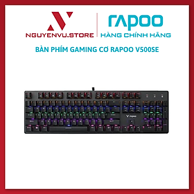 Mua Bàn Phím Gaming Cơ RAPOO Mỗi Phím Đèn Riêng  Khung Kim Loại  Dây Nylon Dù - V500SE - Hàng Chính Hãng