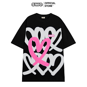 SWE - Áo thun  HEARTS TEE 2023 cotton thoáng mát thời trang chính hãng