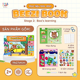 Học liệu bóc dán Busy Book cho bé Lalala Baby nhiều chủ đề đa dạng, song ngữ Anh Việt - Beezi Book