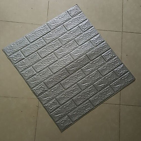 Mua Bộ 10 Tấm Xốp Dán Tường 3D Giả Gạch Xám 70cmx77cm