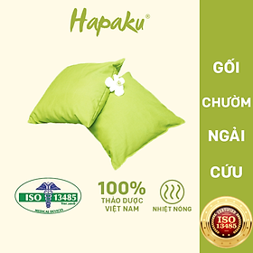 Gối ngải cứu giảm đau xương khớp dùng lò vi sóng Hapaku