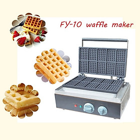 Mua Máy Nướng Điện 220V Bánh Waffle maker Machine - Bánh Đường Phố + Tặng Công Thức - Máy Nướng Bánh Waffe 10 Bánh - FY-10