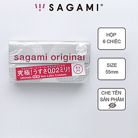 Bao cao su Sagami 002 - Siêu mỏng - 6s - Che Tên SP