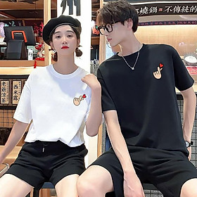 Áo đôi nam nữ tay trái tim, giá 1 đôi, chất đẹp