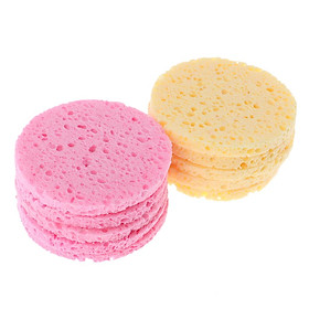 10x Face Wash Clean Natural Sponge Pad Facial Deep Cleaning Exfoliating Puff