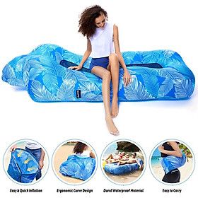 Ghế lười hơi bãi biển, Phao tắm nắng Lazy Bag Inflatable Sofa Single