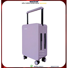 Vali cao cấp Macsim SMLV2301 cỡ 20 inch màu tím- Hàng loại 1