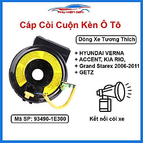 Cáp còi cho xe HYUNDAI VERNA ACCENT, KIA RIO, GRAND STAREX 2006-2011, GETZ Mã 93490-1E300