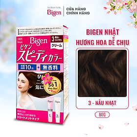 Thuốc nhuộm dưỡng tóc phủ bạc thảo dược Bigen Nhập Khẩu 100% Nhật Bản Speedy Color Cream 80ml dạng kem - BSH Số