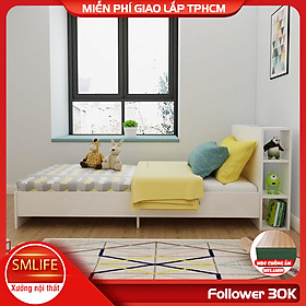 Mua Giường ngủ gỗ hiện đại SMLIFE Sirohia | Gỗ MDF dày 17mm chống ẩm | D214xR104xC60cm