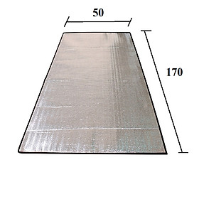 Mua Chiếu Cách Nhiệt Văn Phòng 50 X 170 CM | Chiếu Ngủ Trưa Văn Phòng Viền Đen Dày 3.5mm | Chiếu Bạc Xếp Gọn Tiện Lợi | Chiếu Dã Ngoại Bỏ Túi | CNTVP06 - Viền Đen