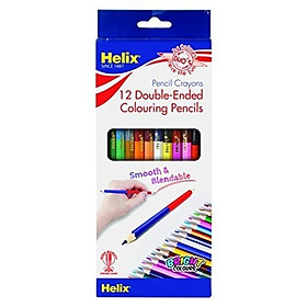 Bộ 12 Bút Chì Màu 2 Đầu 7'' - Helix PN6010