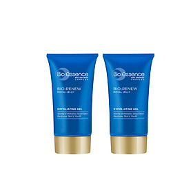 Bộ 2 Gel tẩy tế bào chết dưỡng da tươi trẻ Bio-Essence Bio-Renew tinh chất sữa ong chúa 60gr/chai