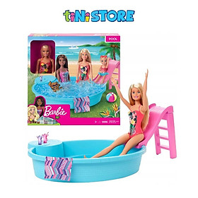 Bộ đồ chơi búp bê tắm hồ bơi Barbie