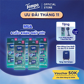 Khăn ướt Mini Tempo Protect Ngăn Ngừa Vi Khuẩn cao cấp - Diệt khuẩn 99%