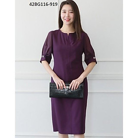BG116-919 ĐẦM SUÔNG TÍM THIẾT KẾ CAO CẤP