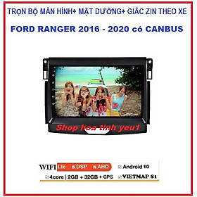BỘ Màn hình DVD androi cho xe ô tô FORDRANGER 2016-2020,đầu dvd giá rẻ, màn androi đa chức năng