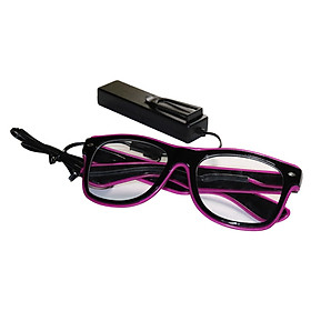 YJ001 Voice-Control Led Glasses 10 Colors Optional Light Up El Wire Neon Rave Glasses Twinkle Glowing Party Club Holiday