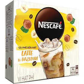 Bộ 2 Hộp Cà Phê Hòa Tan Nescafé Latte Sữa Hạt Vị Hạt Phỉ (Hộp 10 Gói X 24g)