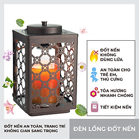 Đèn lồng đốt nến Goose Creek - Bronze Black