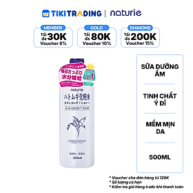 Nước dưỡng ẩm chiết xuất hạt ý dĩ NATURIE cấp ẩm sâu cân bằng da (500 ml/chai)
