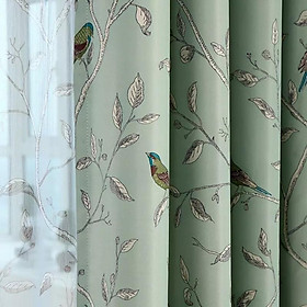 Mua Rèm vải họa tiết chim đậu cành cây (nhiều size)