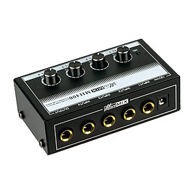 Sound Mixer Low Noise Volume Control Mini Audio Mixer for Keyboards Black