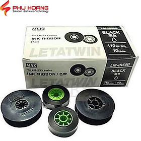 Mua Mực in ống Max LM-IR50B  Xuất xứ Nhật Bản  rộng 12mm dài 110 mét  màu đen  ống lồng đầu cốt LM-550A  LM-550E