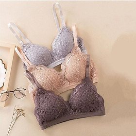 Áo lót ren đệm mỏng hoa đào 