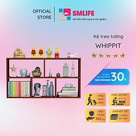 Mua Giá sách treo tường bằng gỗ hiện đại SMLIFE Whippit