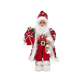 Santa Claus Decorations Santa Figurine for Indoor Outdoor Fireplace Birthday
