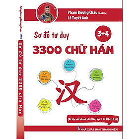 Sách Sơ Đồ Tư Duy 3300 chữ Hán 34 - Sách Hách Não chữ Hán - Học Một Biết Mười - Học Từ Vựng Tiếng Trung Bằng Hình Ảnh - Phương Pháp Chuẩn Châu Âu - Phạm Dương Châu