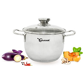 Nồi Inox 3 Đáy You Cook Thân Côn 18cm