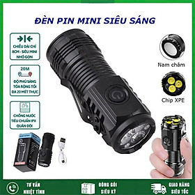 Mua Đèn Pin Cầm Tay Siêu Sáng Mini Có Sạc USB Chiếu Xa 5 Chế Độ Sáng  Pin Trâu Chống Thấm Nước  Tiện Dụng – Hàng Nhập Khẩu