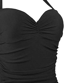 Womens One Piece Swimsuit Swimming Costume Padded Halter Swimwear