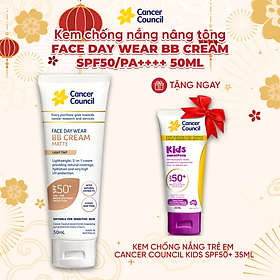 Kem chống nắng Cancer Council BB Cream 3 trong 1 SPF50+/PA++++ 50ml
