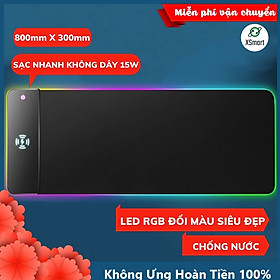 Mua Lót Chuột LED RGB Tích Hợp Sạc Không Dây XSmart G96 PRO Cho Điện Thoại  Bàn Di Có Nhiều Chế Độ Khác Nhau - Hàng Chính Hãng