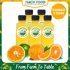 Combo 5 chai Nước Cam Nguyên Chất 250mL