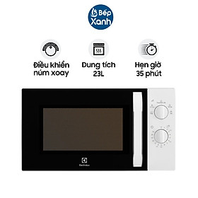 Lò Vi Sóng Electrolux EMM23K18GW 23 lít - 5 Mức Điều Chỉnh - Hàng Chính Hãng