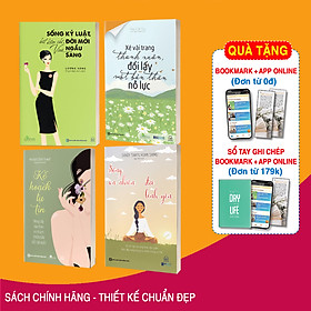 Hình ảnh Bộ 4 Cuốn Sách Cẩm Nang Tuyệt Mật Của Phụ Nữ: Xé Vài Trang Thanh Xuân, Kế hoạch tự tin, Sống Kỷ Luật, Biết Kiềm Chế Và Sống An Nhiên Đời Bình Yên