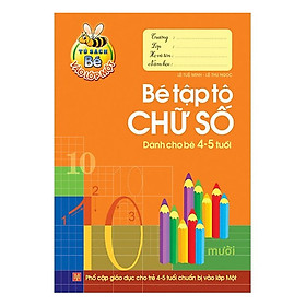 Nơi bán Tủ S ách Cho Bé Vào Lớp Một - Bé Tập Tô Chữ Số -Dành Cho Bé 4- 5- Tuổi - Giá Từ -1đ