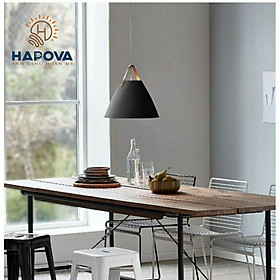 Mua Đèn thả trần trang trí bàn ăn quai da HAPOVA KEVA 5007/1 + Tặng kèm bong led AS Vàng