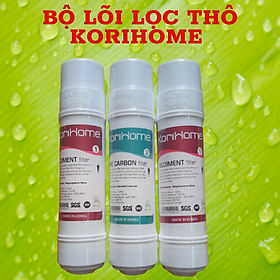 Mua Bộ lõi lọc nước 123 Korihome ( 2 Sediment - 1 Pre Carbon) dùng cho máy nóng lạnh  dùng được cho máy Kangaroo  Karofi  CNC…
