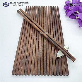 Mua Đũa gỗ Trắc Việt Nam vân đẹp siêu sạch (10 đôi rất đẹp) - CTH701T - gỗ Trắc tự nhiên - Sang trọng trên bàn ăn