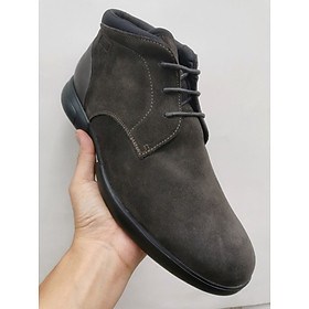 Giày ankle boots da lộn, giày bốt cổ thấp big size cỡ lớn cho nam chân to. Large size men’s leather boots, ankle boots for big feet - XD040